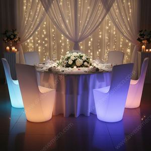 Conjunto de Muebles para Cafetería, <span class=keywords><strong>Bar</strong></span> o Salón de Cócteles, Mesas de Salón, Mesa de <span class=keywords><strong>Bar</strong></span> para Eventos al Aire Libre, Fiestas y Bodas - Product Image 4