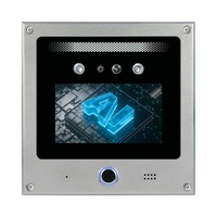 Asansörler için QR Kodlu Biyometrik RFID Erişim Kontrol Sistemi Gece Görüşü Sıfırlama 5 İnç IPS Dokunmatik Ekran