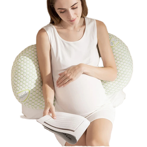 Coussin de grossesse réglable en U pour femme, pour dormeurs latéraux, soutient l'abdomen et protège le corps pendant le sommeil - Product Image 2