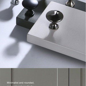 Zinc Alloy Single-Hole Pull Handle Solid Thickened Cabinet Door Kitchen Drawer Wardrobe Door Handle Bedroom Bathroom Outdoor - Product Image 5