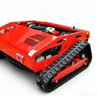Robot tondeuse sans fil pour l'entretien des jardins, facile à utiliser, tondeuse à gazon télécommandée, tout-terrain sur chenilles