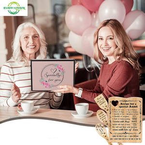 Regalos de cumpleaños o vacaciones para la familia, juego de utensilios de cocina de bambú y tabla de cortar de madera, Navidad, juego de utensilios presente para la tía - Product Image 2