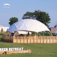 Starwild venta directa de fábrica al aire libre cúpula evento carpa grande de lujo impermeable PVC Glamping boda fiesta dosel cúpula tienda