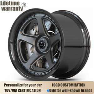 Rines Forjados Brixton TR05 de Aleación y Fibra de Carbono de 17-21 Pulgadas 5x114.3 5x112 para <span class=keywords><strong>BMW</strong></span> <span class=keywords><strong>M8</strong></span> Audi RS7 Mercedes S63 AMG Porsche Nissan <span class=keywords><strong>GTR</strong></span> - Product Image 1