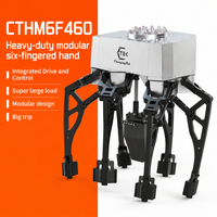 Pince industrielle modulaire à six doigts CTHM6F460, capacité de 120 kg, pour la manutention de pièces d'assemblage automobile et le chargement CNC