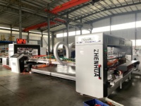 Machine à plier et à coller les boîtes en carton ondulé automatique à grande vitesse