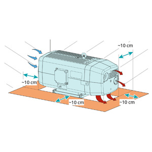 Bomba de Vacío de Paletas Rotativas Secas Serie SV Seco, de Hierro Fundido, Eléctrica, para Uso Industrial - Product Image 3