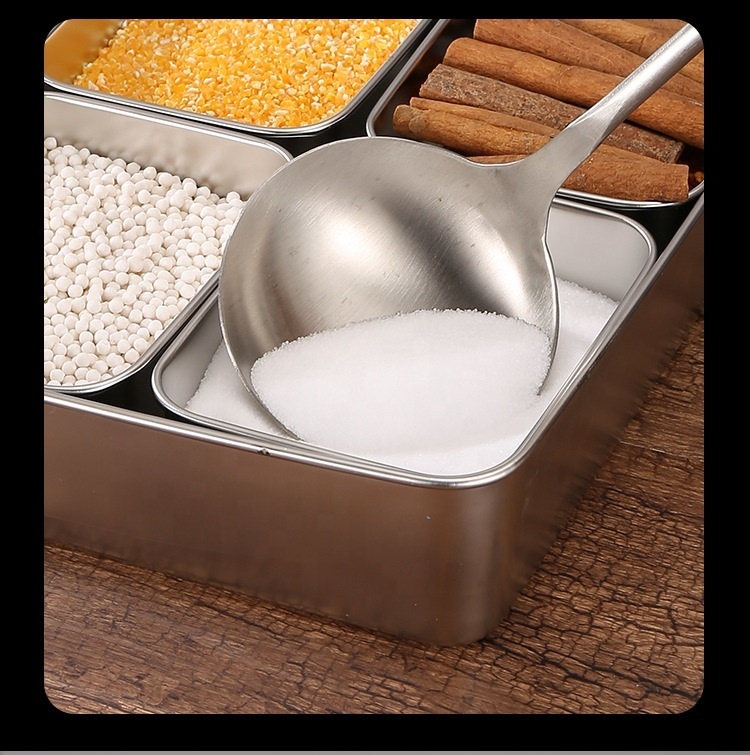 Boîte Inox Carrée Boîte à épices En Inox Nicfaky - Rangement Carré Pour