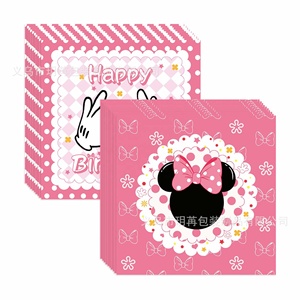 Servilletas de Papel con Temática Alegre de <span class=keywords><strong>Minnie</strong></span> Mouse para Fiesta de Cumpleaños Infantil - Product Image 4