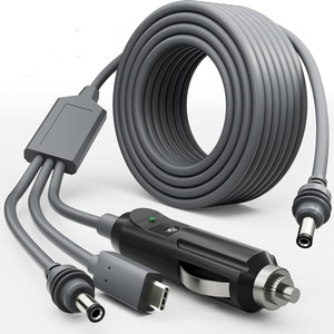 Starlink Mini 3-en-1 Cordon d'alimentation 3M Chargeur de voiture DC Type <span class=keywords><strong>C</strong></span> à DC Mini <span class=keywords><strong>c</strong></span>âble compatible Starlink 100W - Product Image 1