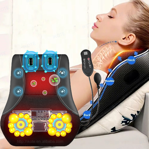 Almohada de Masaje Cervical Inalámbrica Inteligente con Calor, Vibración, Bolsa de Aire y Tracción para Aliviar el Dolor de Hombros, Espalda, Cintura y Piernas, Relajación - Product Image 1