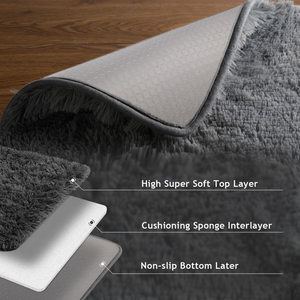 3D máy in Made thời trang khu vực Thảm Fluffy mờ xù xì mềm sang trọng đầu giường thảm cho phòng ngủ phòng khách - Product Image 2