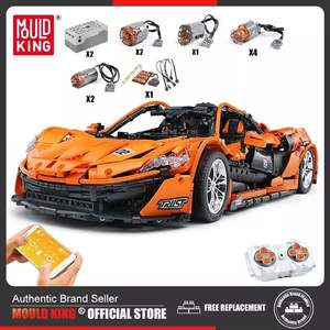 Mould <span class=keywords><strong>King</strong></span> 13090S 3228PZ Serie Auto 1:8 Supercar P1 Arancione Statica Modello a Blocchi di Costruzione Giocattolo Tecnico Educativo Regalo per Festività - Product Image 6