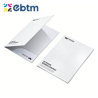 Carpeta de Presentación de Papel Reciclado A5/A4 Ecológica con Logotipo Personalizado para Oficina o Escuela, con Dos Bolsillos para Documentos y Tarjetas de Visita