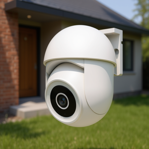 Cámara de Seguridad WiFi Exterior Blanca de 5MP con Detección de Movimiento por IA, Visión Nocturna en Color, Foco, Audio Bidireccional, Control por Aplicación, Compatible con Alexa y Google - Product Image 2