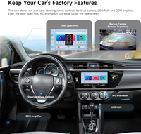 Lecteur DVD multimédia Dasaita pour voiture, écran tactile, autoradio pour Corolla 2014-2016, autoradio Android 10 pouces pour voiture, écran Carplay