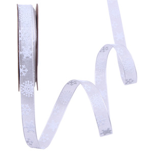 Pita salju busa Natal organza kemasan pohon Natal pita salju poliester hadiah - Product Image 3