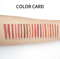 Crayon à lèvres nude longue tenue imperméable en gros, formule à base de plantes, certifié Halal, avec étiquette privée et FDSR