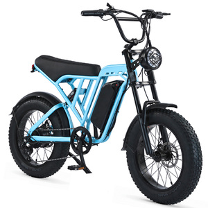 Bicicleta Eléctrica Fatbike V8 V20, Bicicleta de Montaña Económica con Llantas Gruesas, Frenos de Disco, Bicicleta Eléctrica - Product Image 3