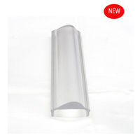 Diffuseur linéaire optique Extrusion de bande Led, couverture Pc, lentilles Pmma