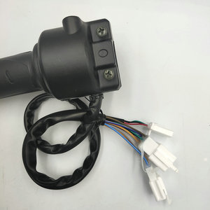 Acelerador para Bicicleta Eléctrica con Interruptor Integrado Conjunto de Manillar para Control de Velocidad Puños para Scooter + Botón de <span class=keywords><strong>3</strong></span> Velocidades para Luz y Bocina - Product Image 5