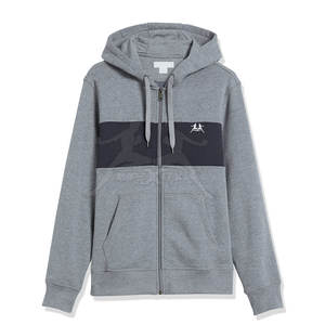 เสื้อฮู้ดมีซิปแขนยาวสำหรับผู้ชายเสื้อฮู้ดมีซิปแบบ100% ผ้าฝ้าย - Product Image 1