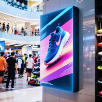 Layar Iklan Digital OEM IP65 Lightbox, Terpasang di Dinding, Kecerahan Tinggi, Produsen Papan Restoran & Kafe