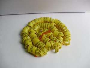 GSF <span class=keywords><strong>Racing</strong></span> Duivenring Gesloten Kunststof 10 Kleuren Aangepast Ontwerp Met Lasergravure Bedrukking Kleine Vogelringen - Product Image 4