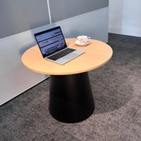 Table Basse Ronde Polyvalente de Haute Qualité, Table de Négociation et de Réception Multi-usages, avec Structure en Métal Fer pour Coin de Hall