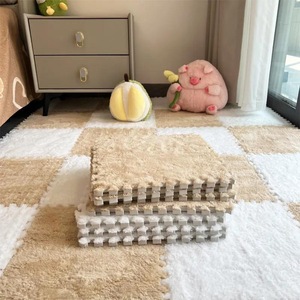 Home Play Mat Square 2Cm Thick Flannel Soft Floor Mat For Babies Girls Living Room Bedroom Balcony - Product Image 1