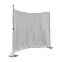 Structure de support incurvée pour mariage, en alliage d'aluminium de haute qualité, assemblée et réglable, pour la décoration de fond d'événements d'équipe