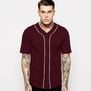 เสื้อเบสบอลสีทึบออกแบบได้ตามต้องการสำหรับผู้ชายผู้หญิงเสื้อยืดแขนสั้นธรรมดาระบายอากาศได้ดีดีไซน์ล่าสุด - Product Image 1