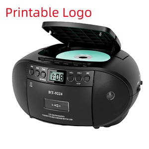 Factory Portable CD Cassette Player BT-9224 AM FM Radio USB Audio Boombox A-B <b>Repeat</b> for Home Entertainment English Learning - Product Image 1