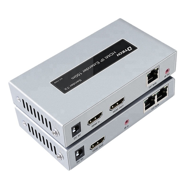 1080p HD Lossless Audio and Video Transmission 150m Wireless 4k Fiber Optic HDMI Extender, Support Ir Return