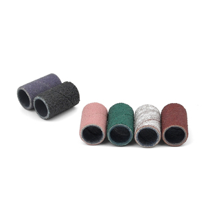 Custom Grit and Sizes Colorful Manicure Grinding Round Sand Ring Head Sanding Bands for Nail <b>Drill</b> Bits - Product Image 1