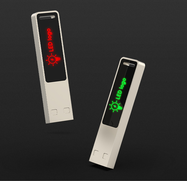 2026 New High Speed LED Light up Logo USB Flash Drive Memory Stick Pen Data Traveler 4GB 8GB 16GB 32GB 2GB 64GB