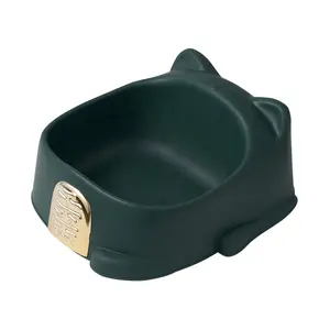 Nieuw Licht Luxe Cartoon Geld Op Zoek Naar Kattenvormige Huisdier Single Bowl Hondenkom Huisdier Kat Bowl Feeder