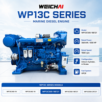 Moteur diesel marin SCDC authentique Weichai WP13C500-18E121 500HP 368kW 1800RPM IMO II pour bateau de travail et bateau de pêche
