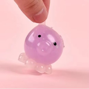 CHENXI Cute Squishy Octopus Shape Mochi Toys Light Color-Chang <b>Squeeze</b> Sticky Toy Antistress <b>Ball</b> 3.6x3.6cm 26g - Product Image 2