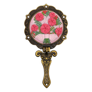 Espejo hecho a mano al por mayor, <span class=keywords><strong>punto</strong></span> de <span class=keywords><strong>cruz</strong></span> artesanal de decoración popular, <span class=keywords><strong>Kit</strong></span> de <span class=keywords><strong>bordado</strong></span> DIY - Product Image 4