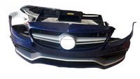 Pour Mercedes-Benz Classe C W205, pare-chocs avant d'occasion, diffuseur de calandre, ventilateur C63AMG, kit enveloppant, plastique ABS, kit carrosserie pour mise à niveau de voiture