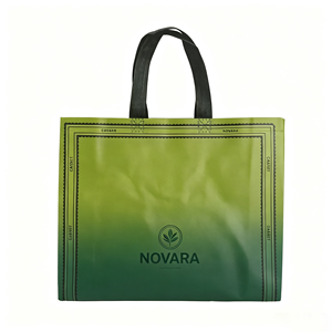 Sac fourre-tout personnalisé en non-tissé imprimé, sac à main réutilisable tendance avec bandoulière pour magasin de vêtements - Product Image 2