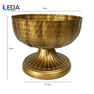 อุปกรณ์จัดงานแต่งงาน LEDA แจกันดอกไม้โลหะสีทองสไตล์ยุโรปคลาสสิก แท่นวางดอกไม้สำหรับตกแต่งงานแต่งงาน - Product Image 6