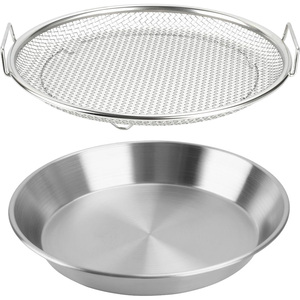 Plateau de filtration d'huile, panier de drainage en maille d'acier inoxydable, accessoires pour friteuse à air, support de drainage pour aliments frits, grille de barbecue - Product Image 1