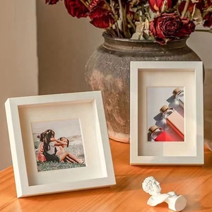 Wholesale Small Size <strong>Square</strong> 6x6 8x8 10x10 Inch PS White Shadow Box <strong>Frames</strong> With Glass - Product Image 4