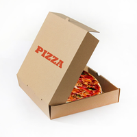 Boîte à pizza en carton ondulé en gros, carton jetable de qualité alimentaire multi-tailles pour la restauration en gros
