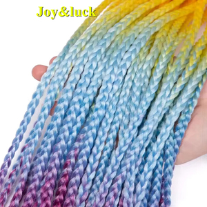 Commercio all'ingrosso 24 pollici Ombre Yaki capelli sintetici lisci extension per ragazze <span class=keywords><strong>treccia</strong></span> <span class=keywords><strong>colorata</strong></span> coda di cavallo - Product Image 5