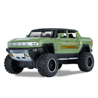 Modèle de camionnette Hummer en alliage moulé sous pression à l'échelle 1:24, jouet de collection pour garçons, cadeau