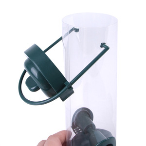 Plastic Tube Bird <b>Feeder</b> Outdoor Garden Transparent Seed Hanging Bird <b>Feeder</b> - Product Image 2