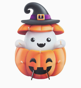 DAMAI Table Decor Halloween Dessert Display Shelf Cartoon Ghost Pumpkin Donut Wooden Shelf for Party Decorative Atmosphere - Product Image 5